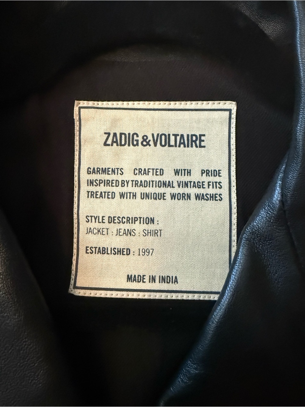 Zadig & Votaire Leather Jacket - Picture 4 of 5